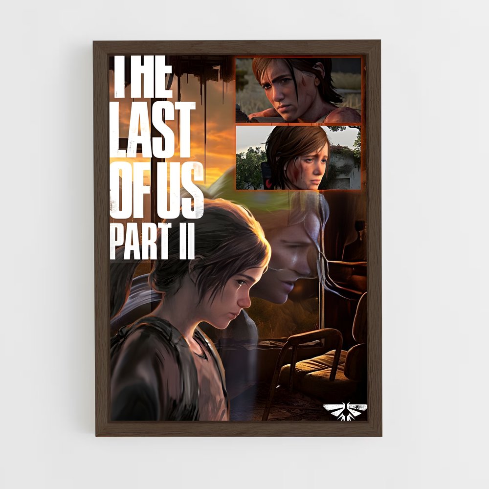 ap-the last of us-3 cadre Bois foncé