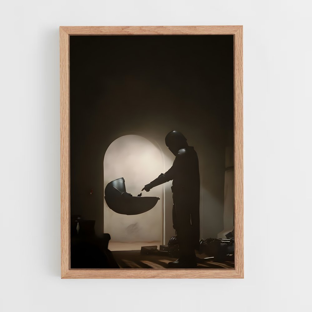 ap-the mandalorian-4 cadre Bois clair