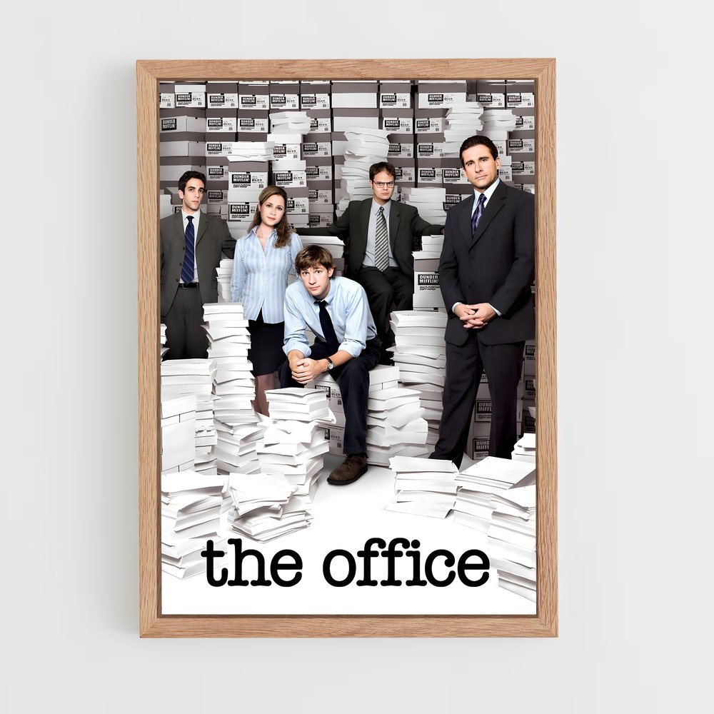 ap-the office-4 cadre Bois clair
