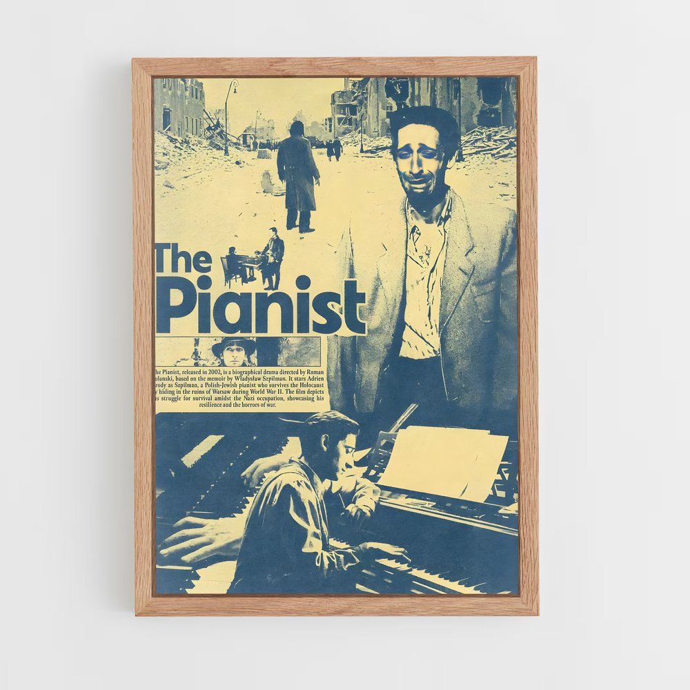 ap-the pianist-2 cadre Bois clair