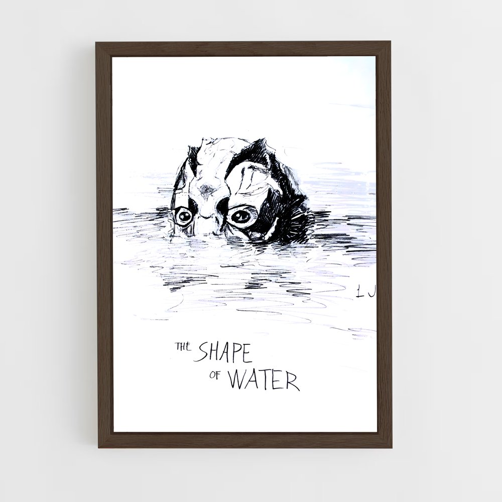 ap-the shape of water-3 cadre Bois foncé
