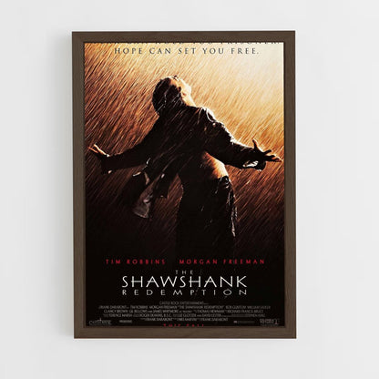ap-the shawshank redemption-1 cadre Bois foncé