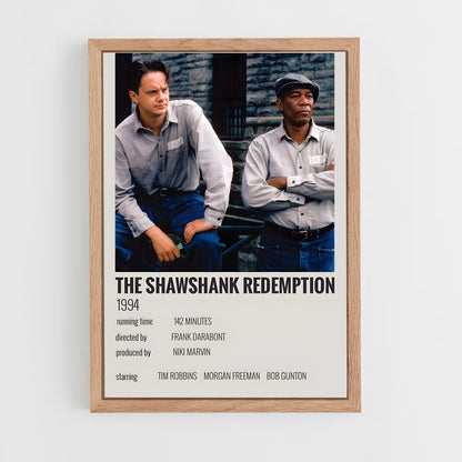 ap-the shawshank redemption-2 cadre Bois clair