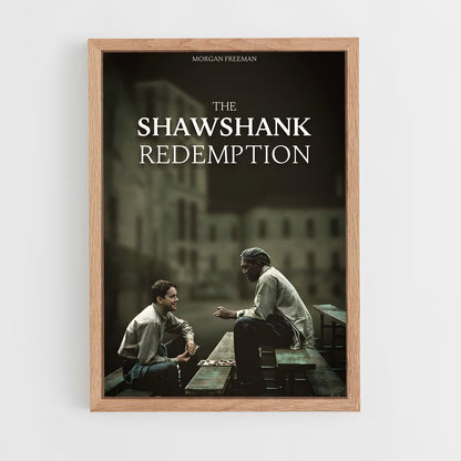 ap-the shawshank redemption-4 cadre Bois clair