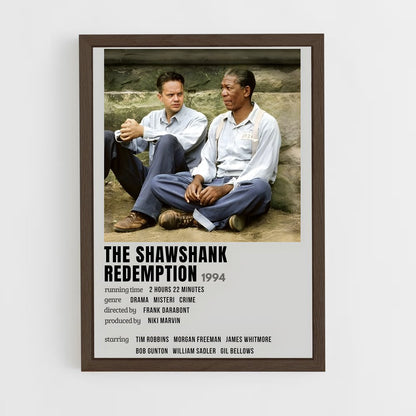ap-the shawshank redemption-8 cadre Bois foncé