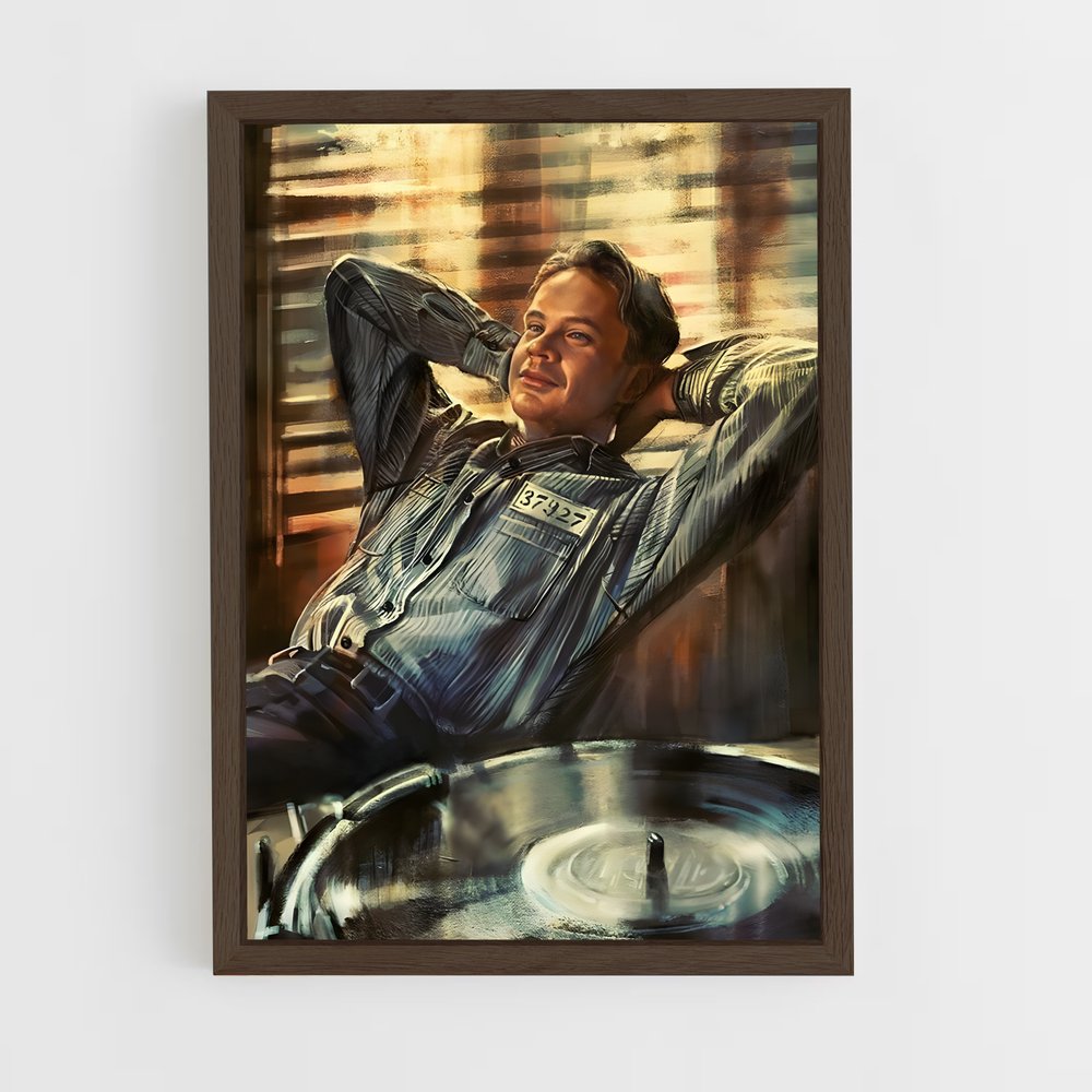 ap-the shawshank redemption-9 cadre Bois foncé