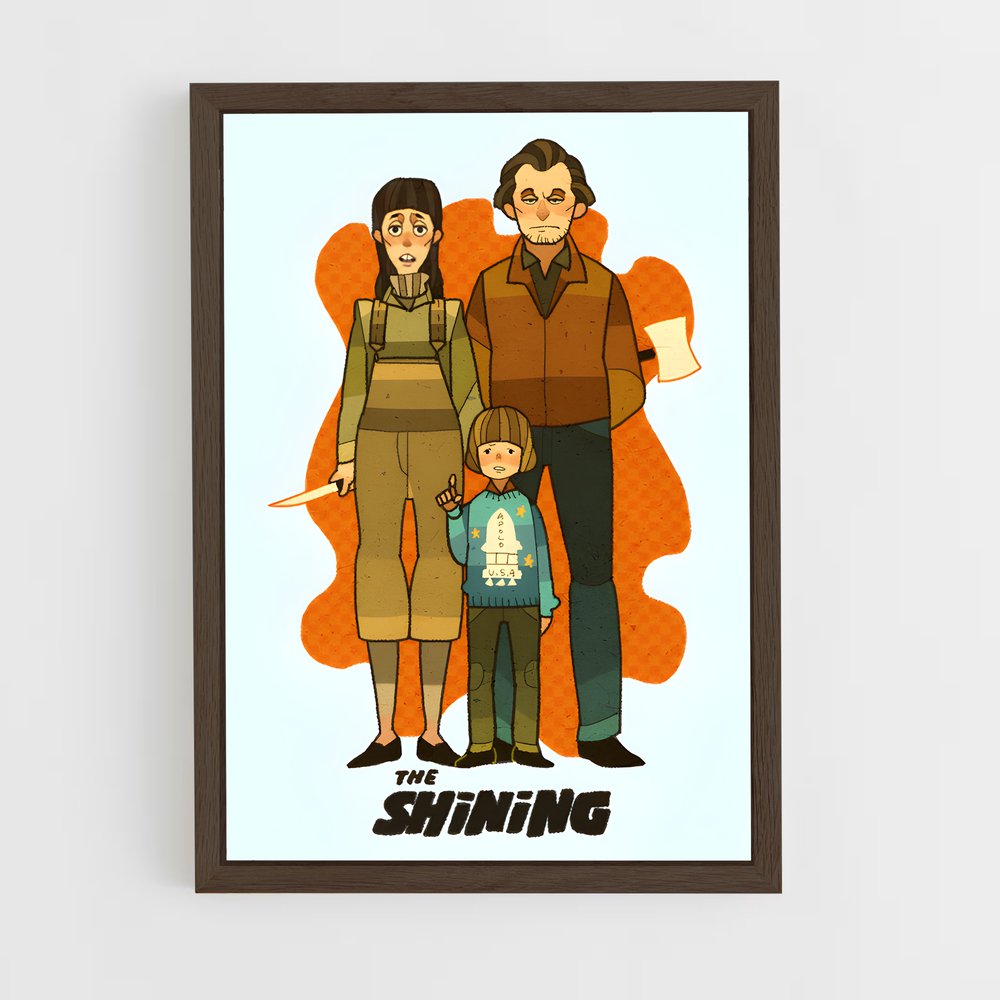 ap-the shining-4 cadre Bois foncé