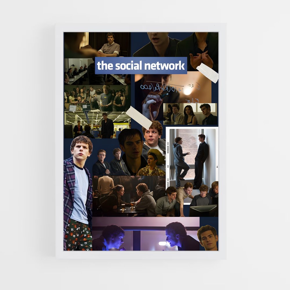 ap-the social network-5 cadre Blanc