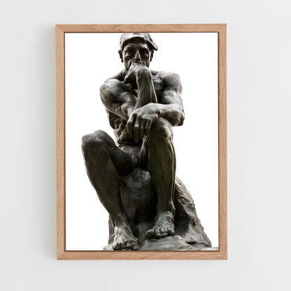 ap-the thinker rodin-3 cadre Bois clair