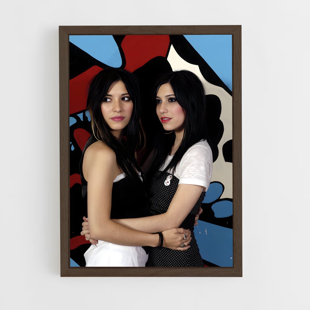 ap-the veronicas-3 cadre Bois foncé