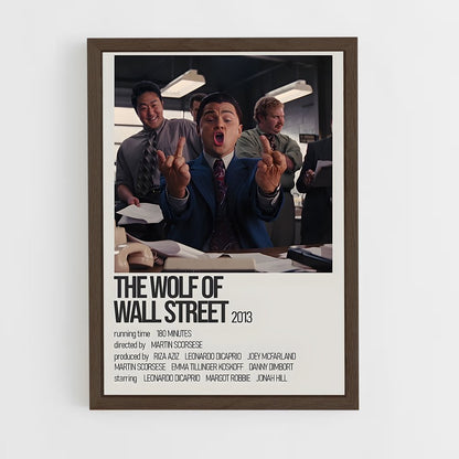 ap-the wolf of wall street-2 cadre Bois foncé