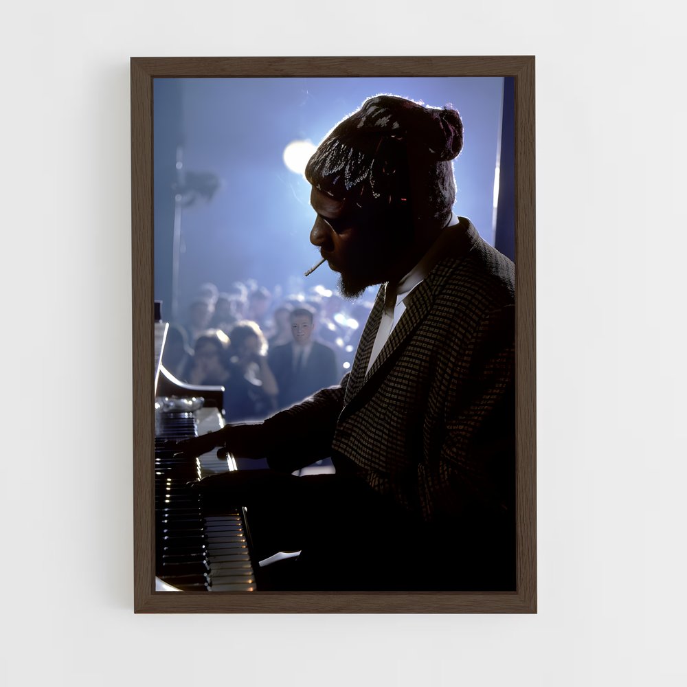 ap-thelonious monk-4 cadre Bois foncé