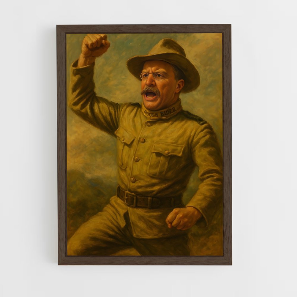 ap-theodore roosevelt-6 cadre Bois foncé