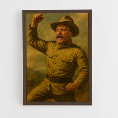 ap-theodore roosevelt-6 cadre Bois foncé