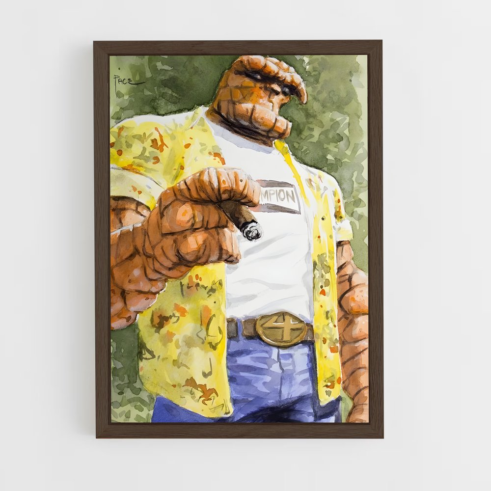 ap-thing ben grimm-2 cadre Bois foncé