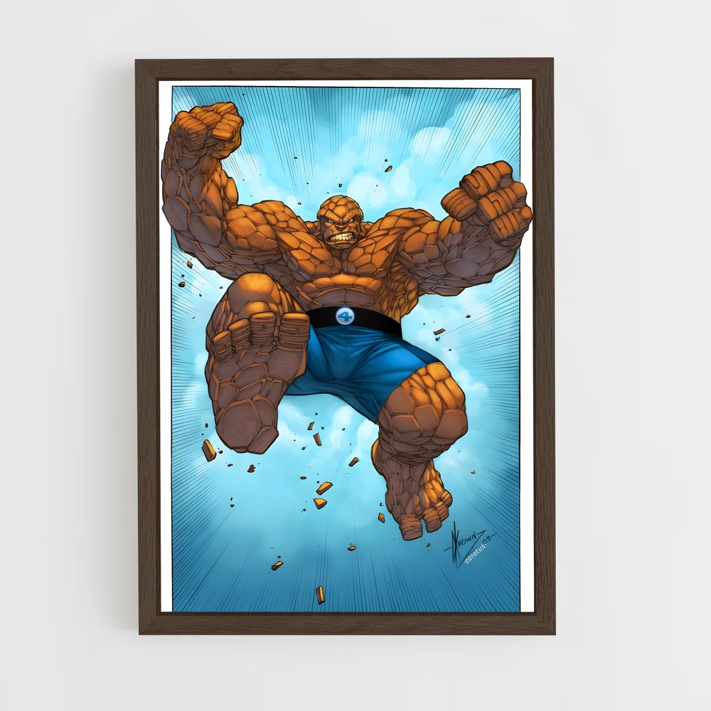 ap-thing ben grimm-4 cadre Bois foncé