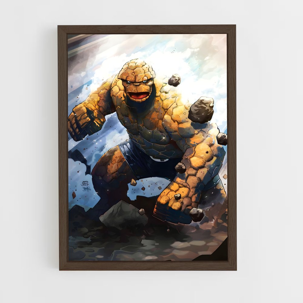 ap-thing ben grimm-5 cadre Bois foncé