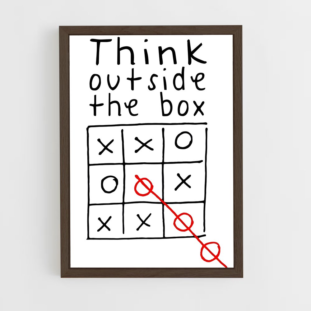 ap-think different-1 cadre Bois foncé