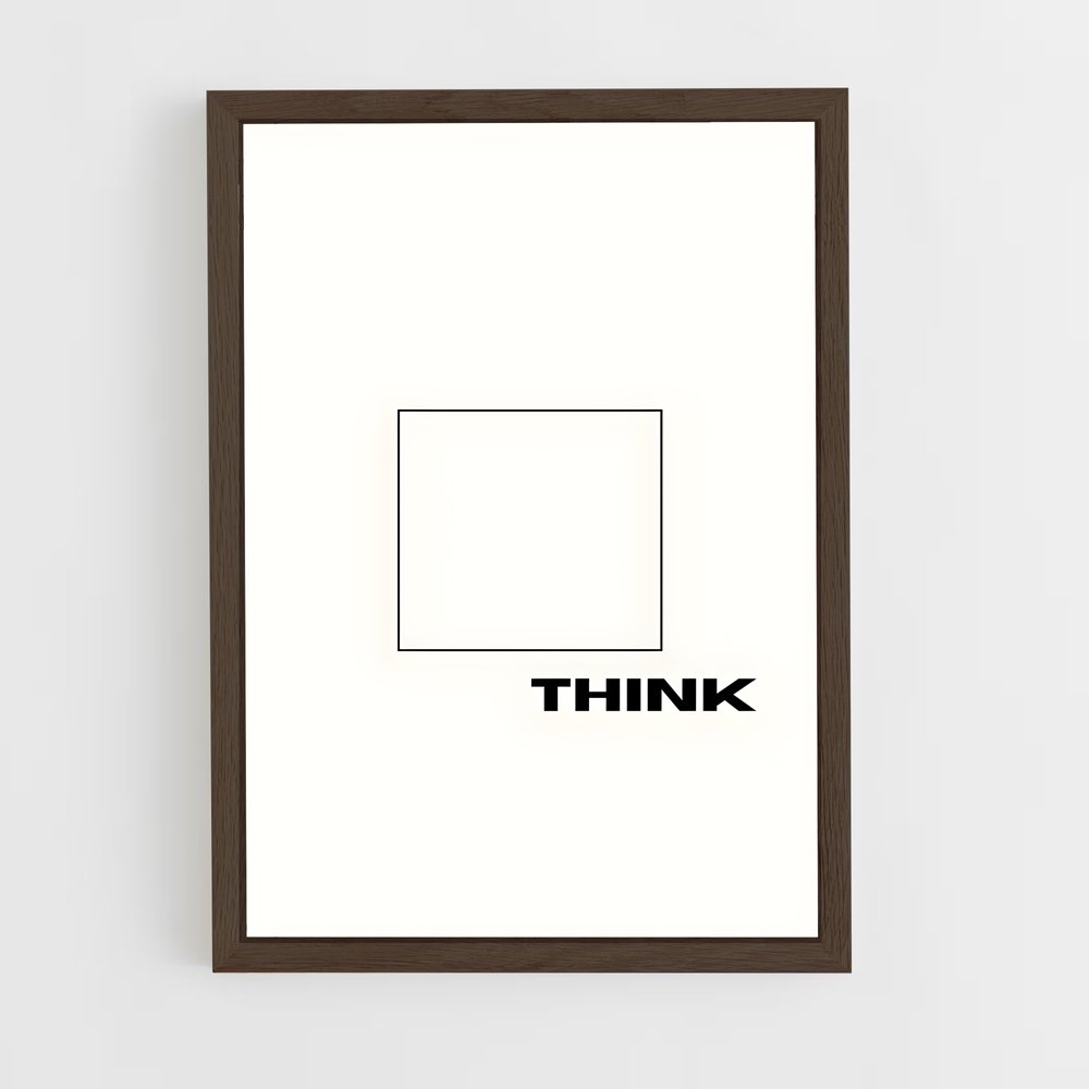 ap-think different-6 cadre Bois foncé