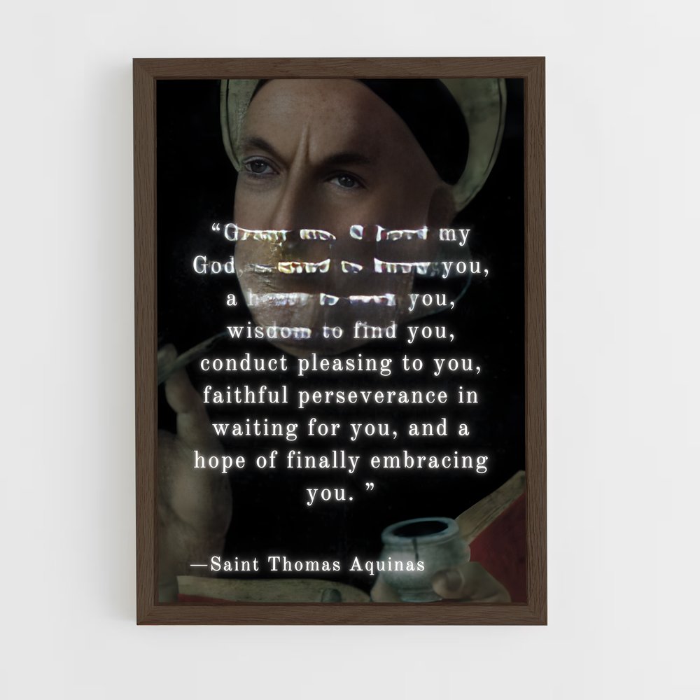 ap-thomas aquinas-3 cadre Bois foncé