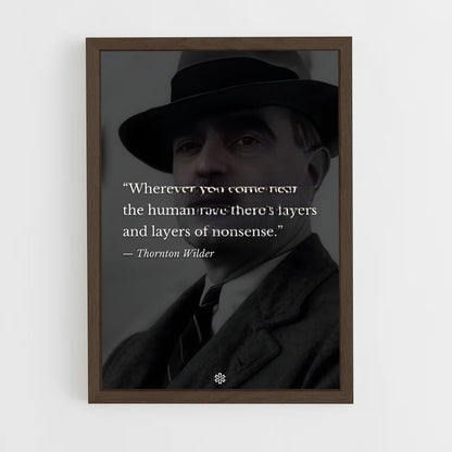 ap-thornton wilder-2 cadre Bois foncé