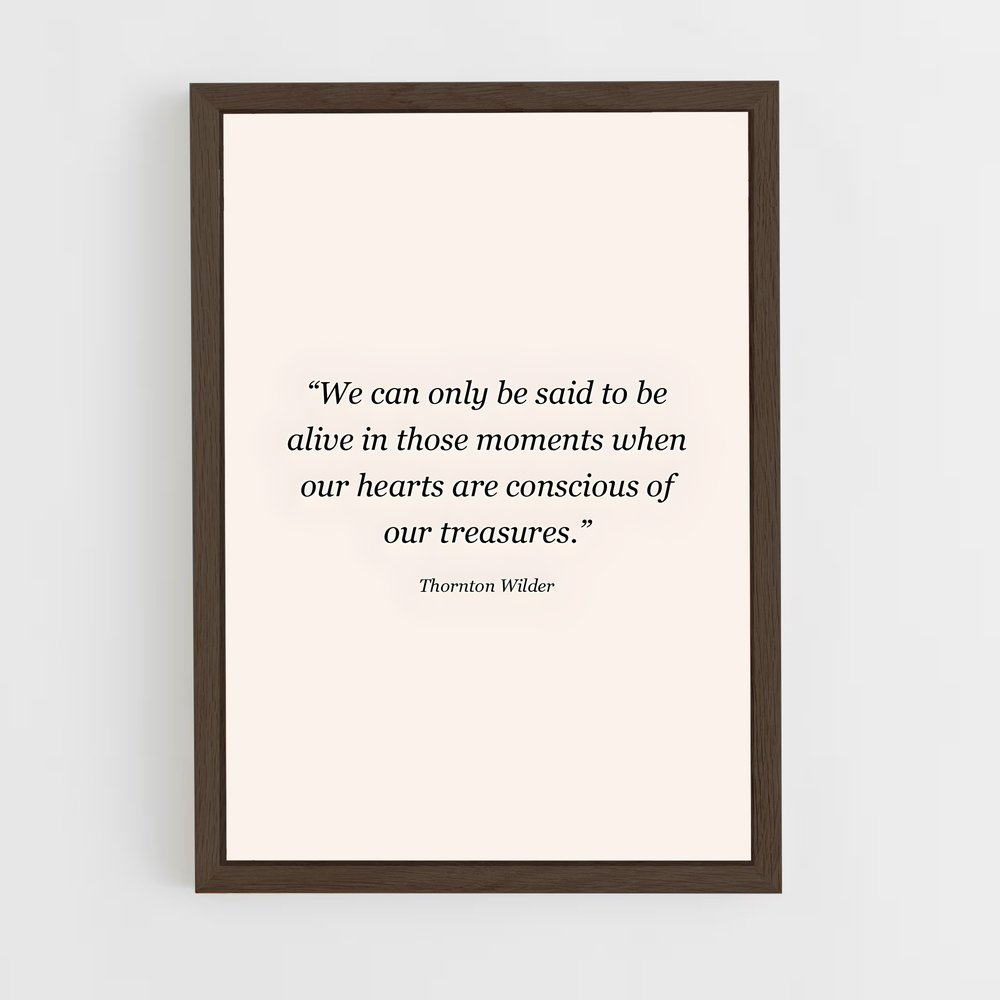 ap-thornton wilder-8 cadre Bois foncé