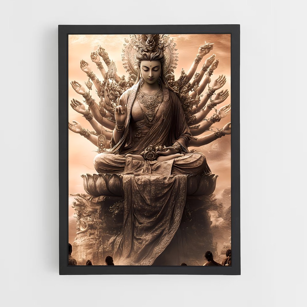 ap-thousand arm buddha-2 cadre Noir