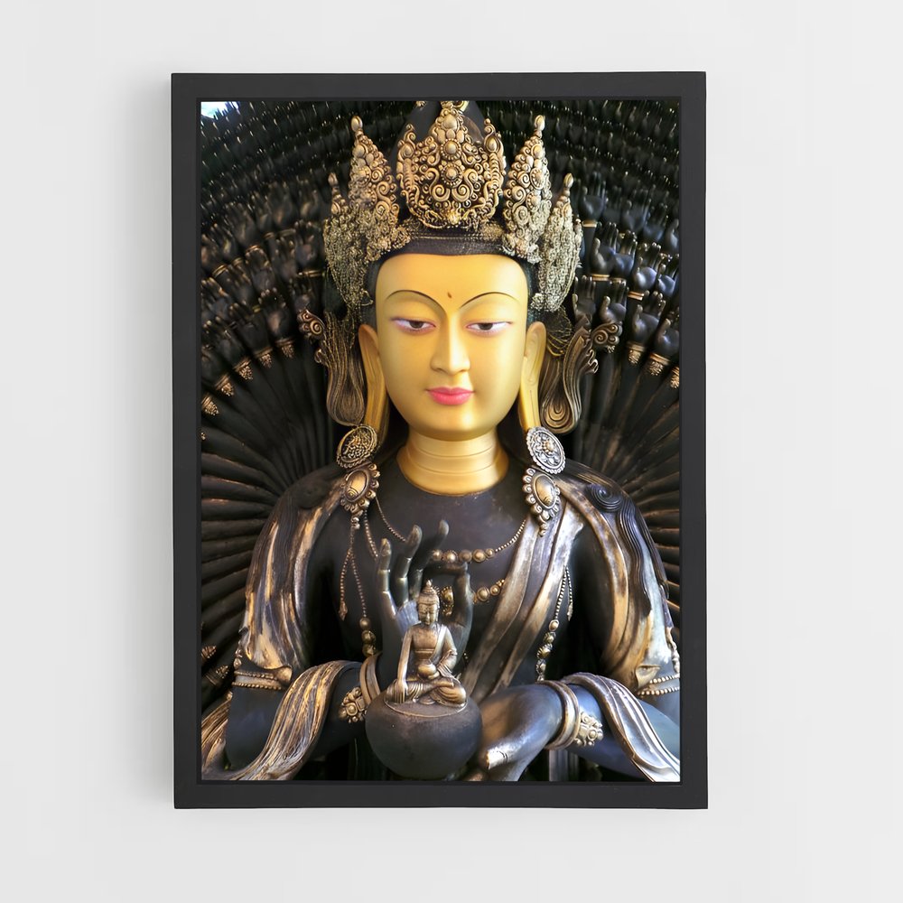 ap-thousand arm buddha-7 cadre Noir