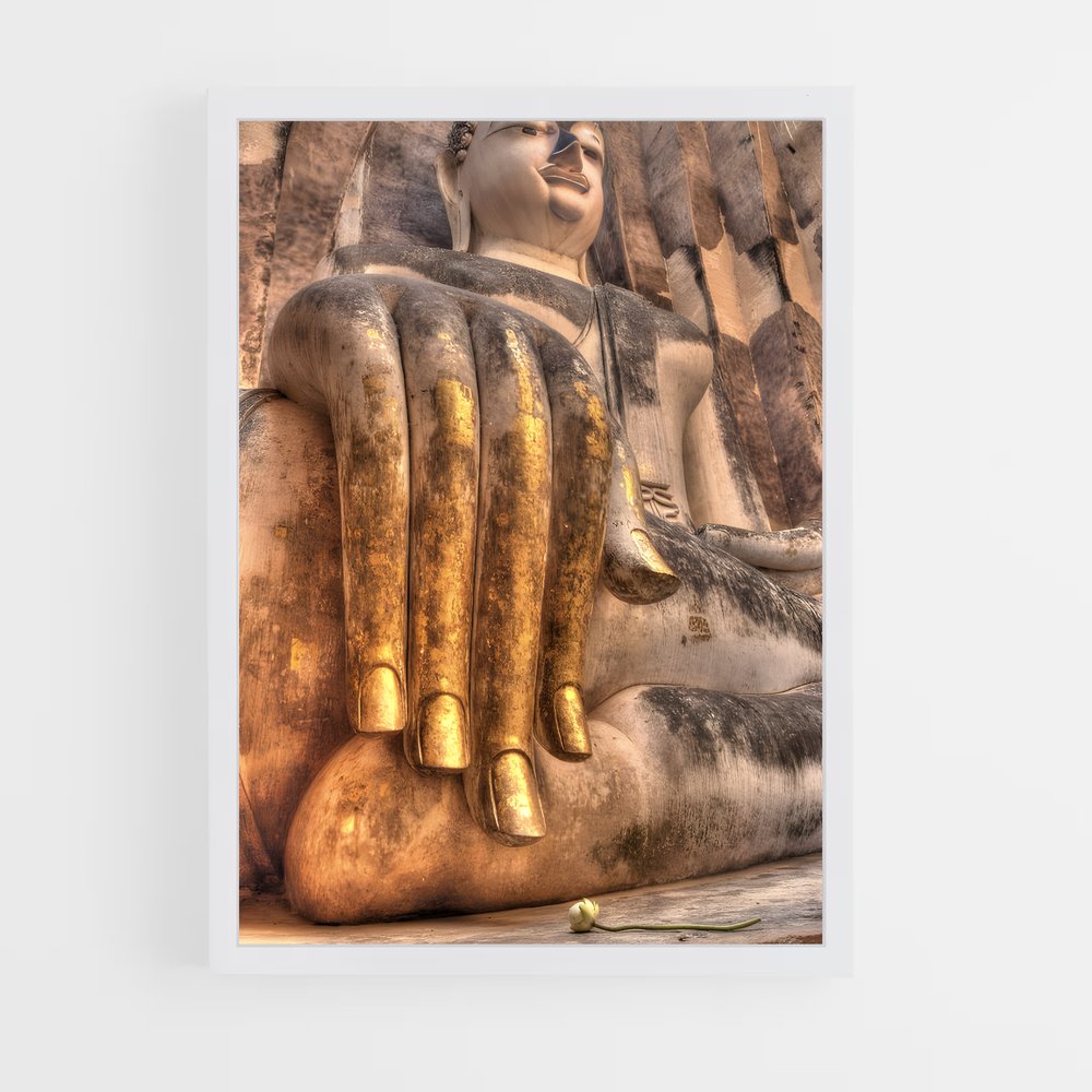 ap-thousand arm buddha-8 cadre Blanc