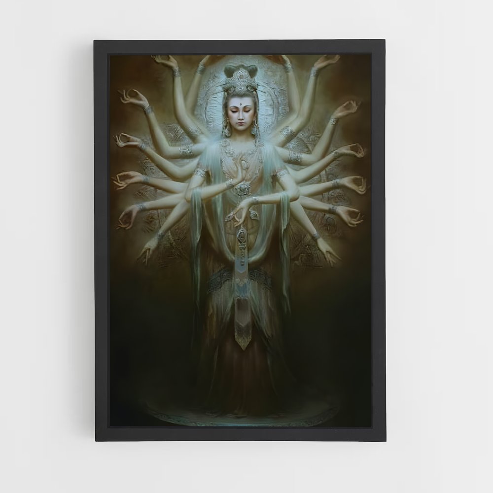 ap-thousand arm buddha-9 cadre Noir