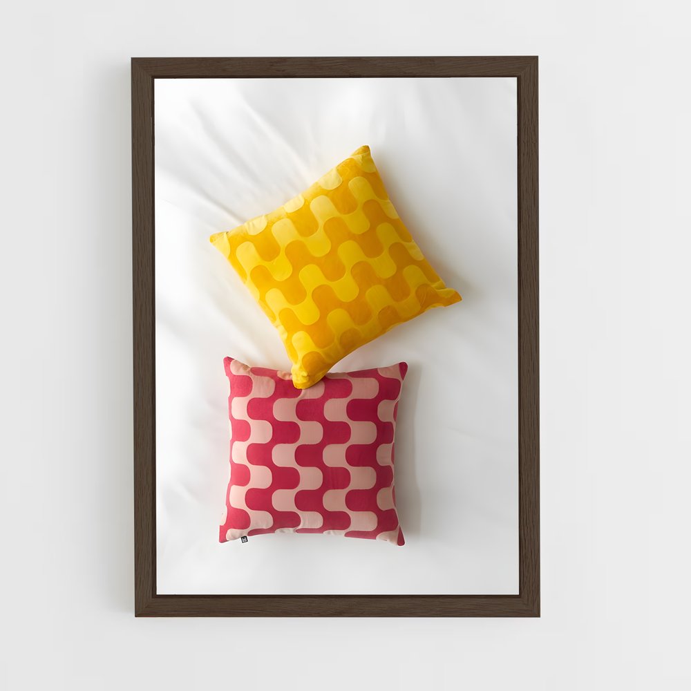 ap-throw pillow-2 cadre Bois foncé