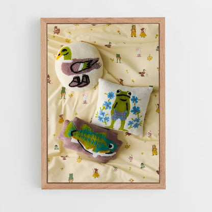 ap-throw pillow-4 cadre Bois clair