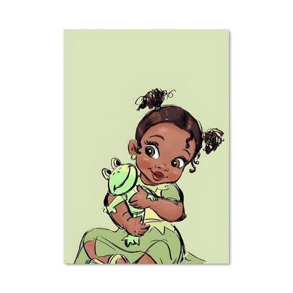Poster La Petite Princesse et le Grenouille