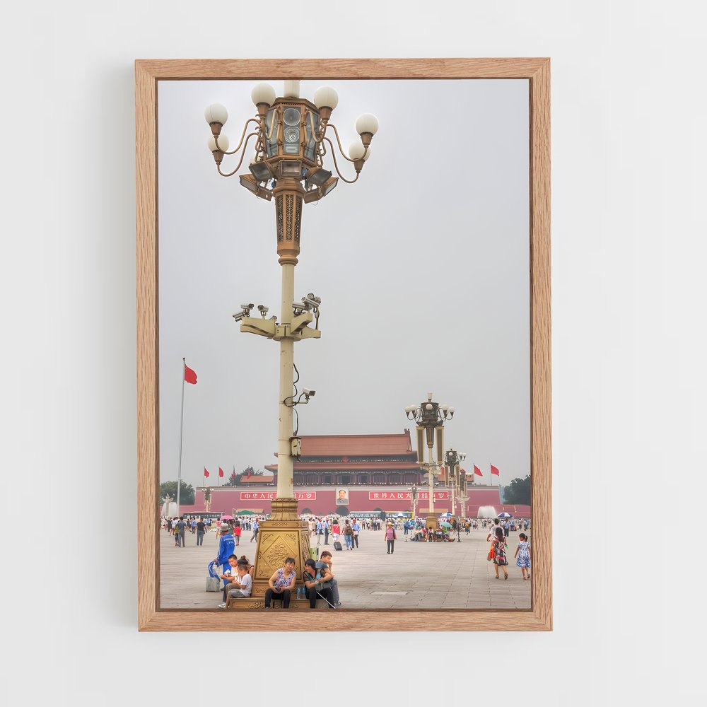 ap-tiananmen square-4 cadre Bois clair