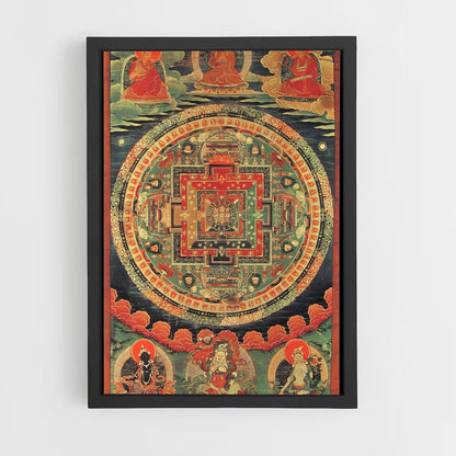 ap-tibetan mandala-1 cadre Noir