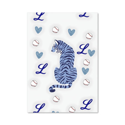 Poster Tigre Azur