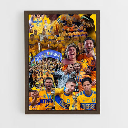 ap-tigres uanl-6 cadre Bois foncé