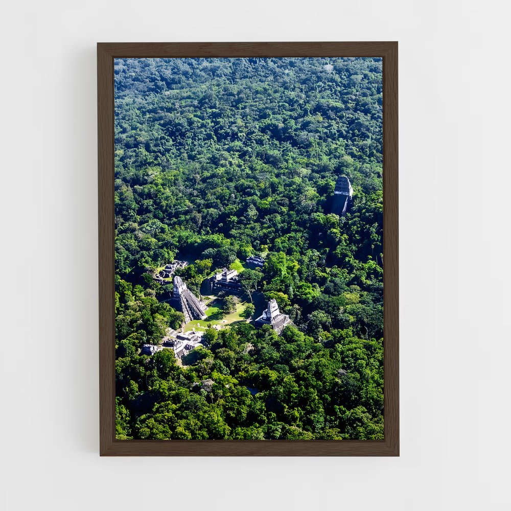 ap-tikal-3 cadre Bois foncé
