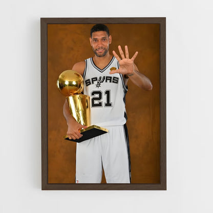 ap-tim duncan-7 cadre Bois foncé