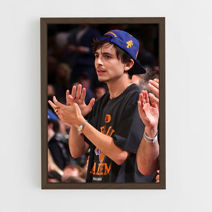 ap-timothee chalamet-7 cadre Bois foncé