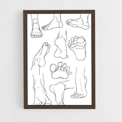 ap-toe-1 cadre Bois foncé