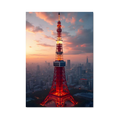 Poster Crépuscule à Tokyo