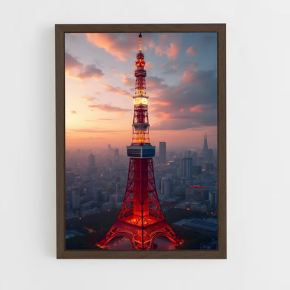 ap-tokyo tower-3 cadre Bois foncé