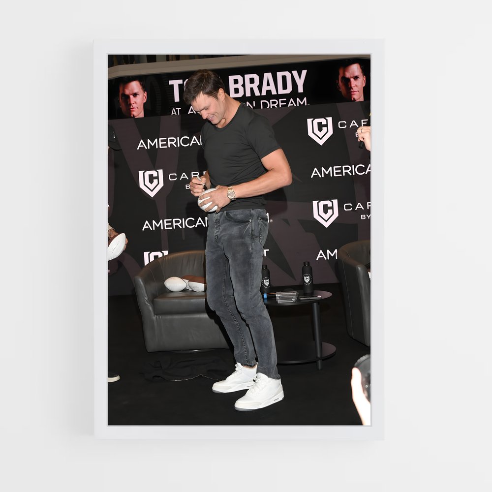 ap-tom brady-1 cadre Blanc