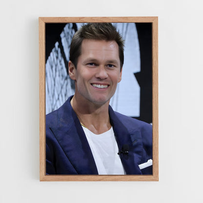 ap-tom brady-2 cadre Bois clair