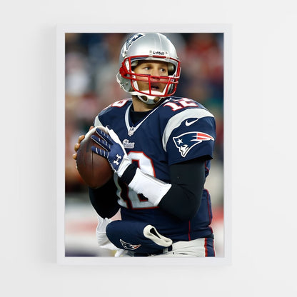 ap-tom brady-3 cadre Blanc