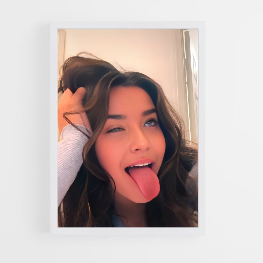 ap-tongue out-2 cadre Blanc
