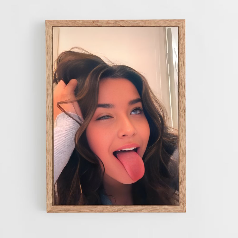 ap-tongue out-2 cadre Bois clair