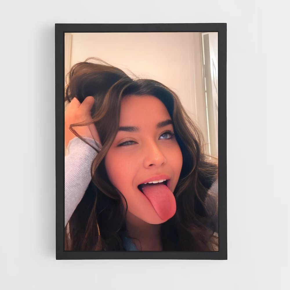 ap-tongue out-2 cadre Noir