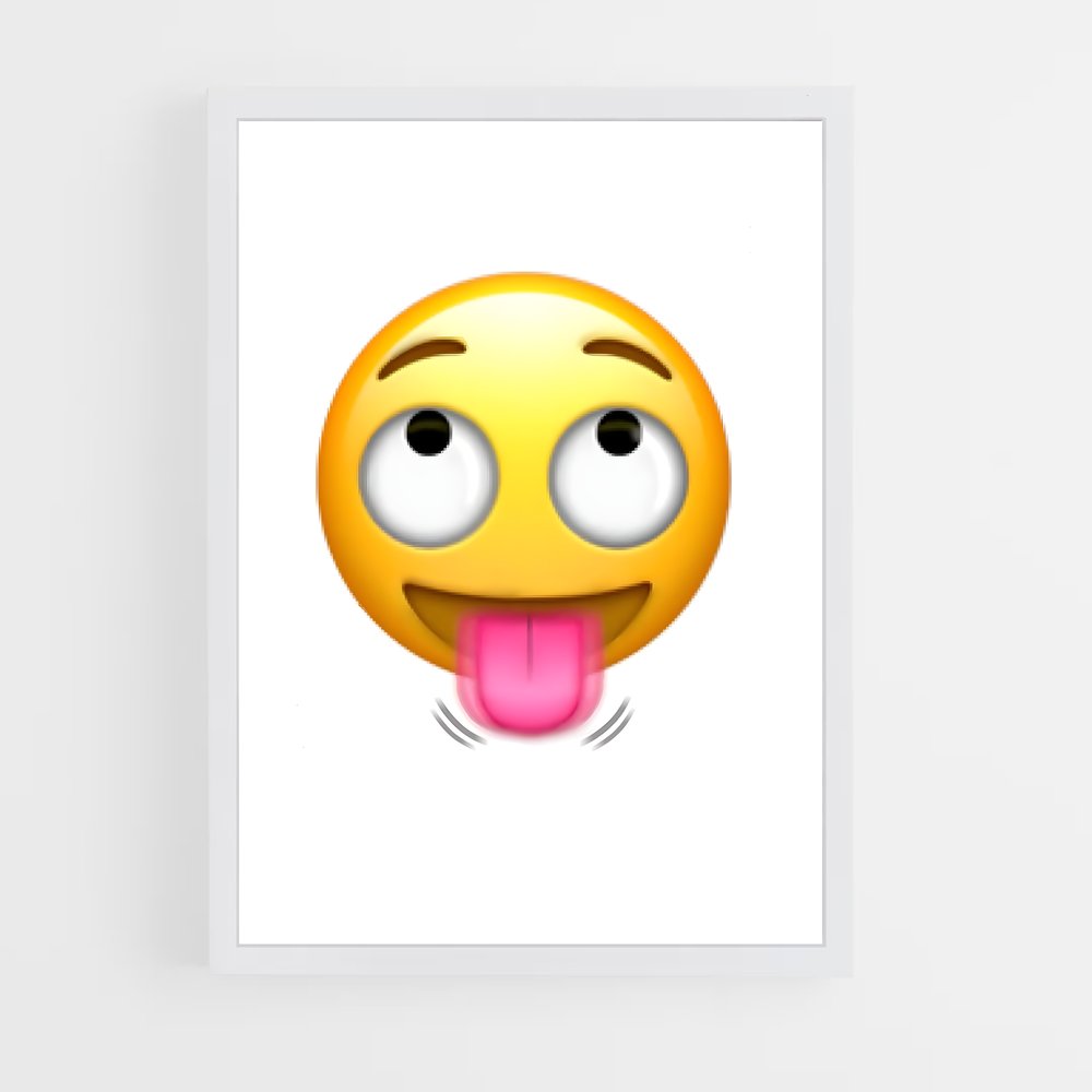 ap-tongue out-5 cadre Blanc